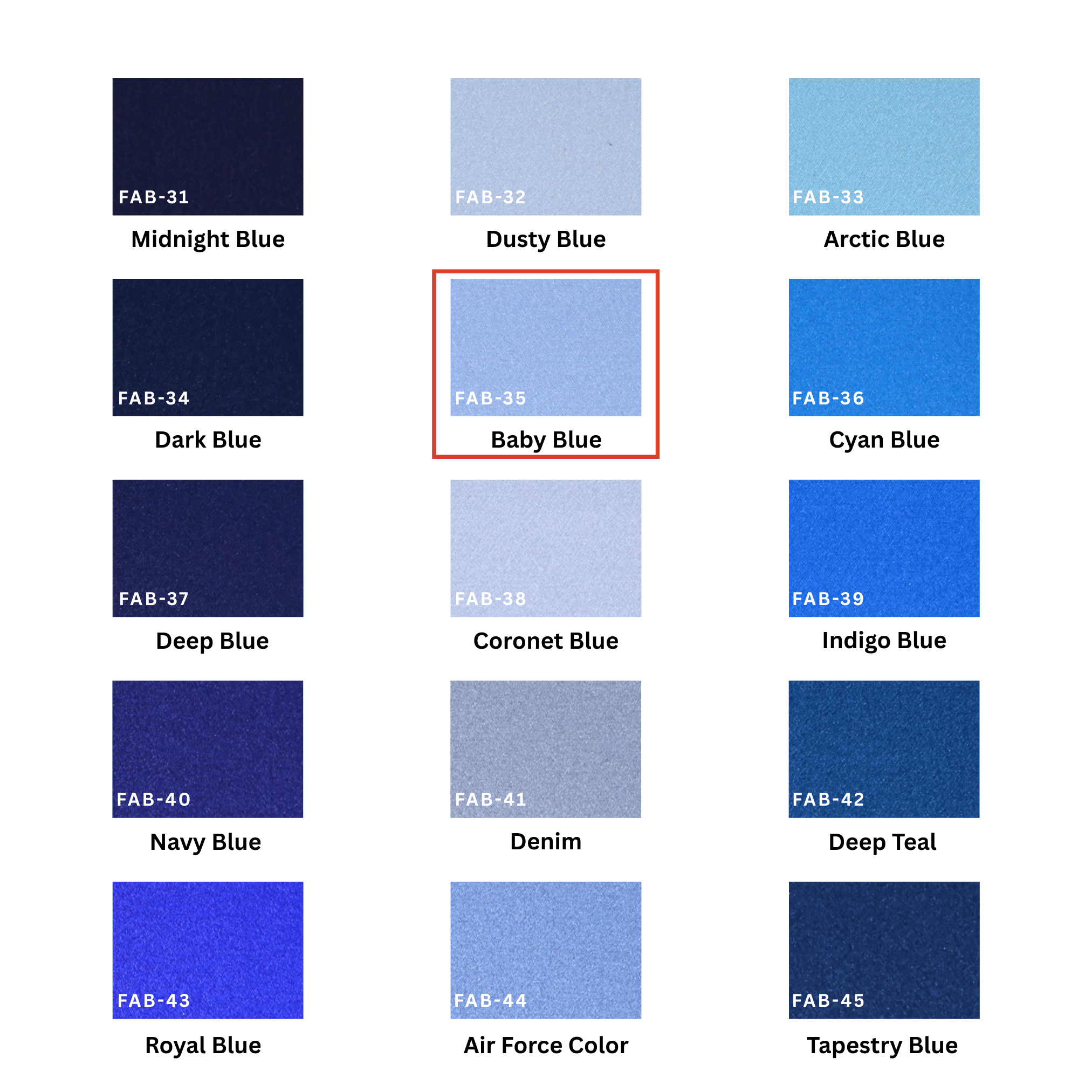 Baby Blue 100% Pure Mulberry Silk Fabric 19mm Cut - to - Size Silk Fabric - NOCHKA
