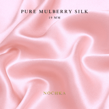 Baby Pink 100% Pure Mulberry Silk Fabric 19mm Cut - to - Size Silk Fabric - NOCHKA
