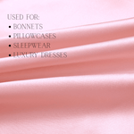 Baby Pink 100% Pure Mulberry Silk Fabric 19mm Cut - to - Size Silk Fabric - NOCHKA
