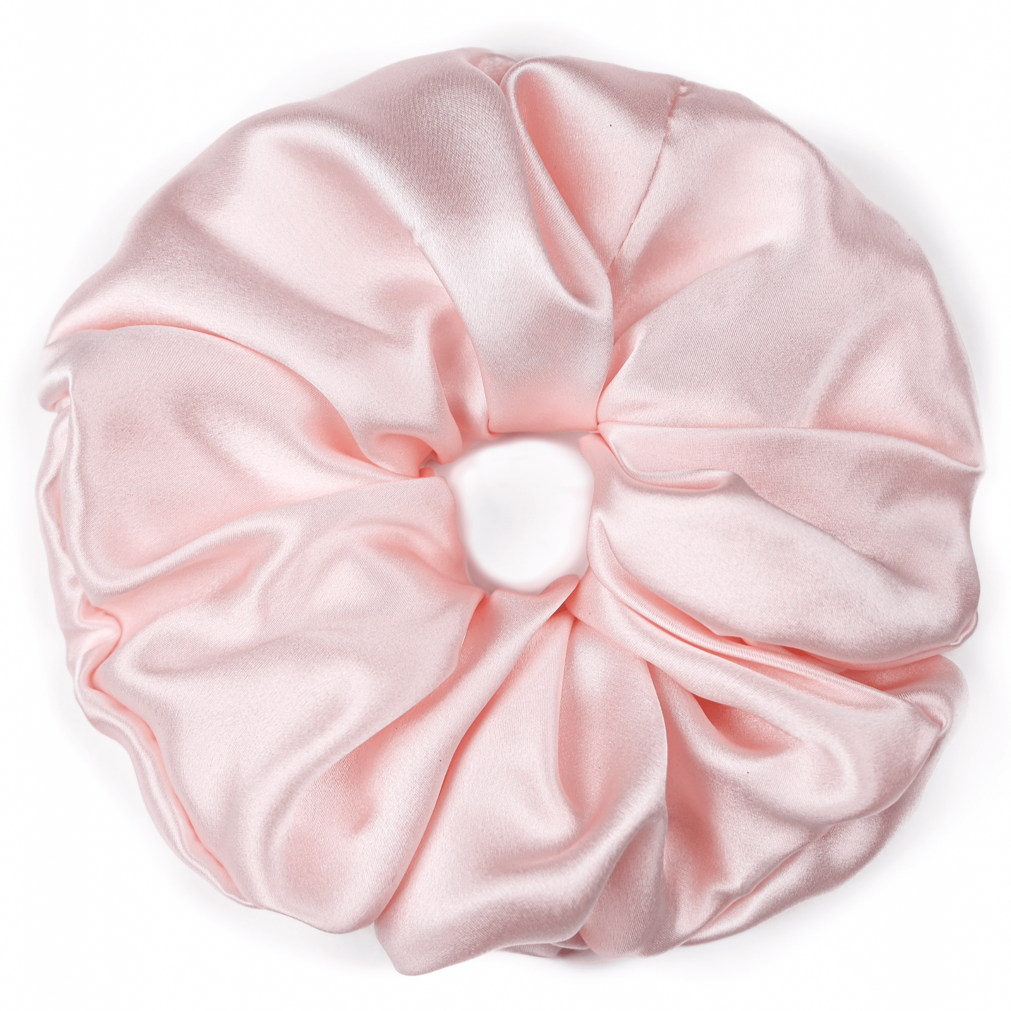 Baby Pink Jumbo Scrunchie – 100% Pure Mulberry Silk, Perfect for All Hair Types - NOCHKA
