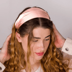 Baby Pink Pure Silk Headband - NOCHKA
