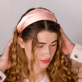 Baby Pink Pure Silk Headband - NOCHKA
