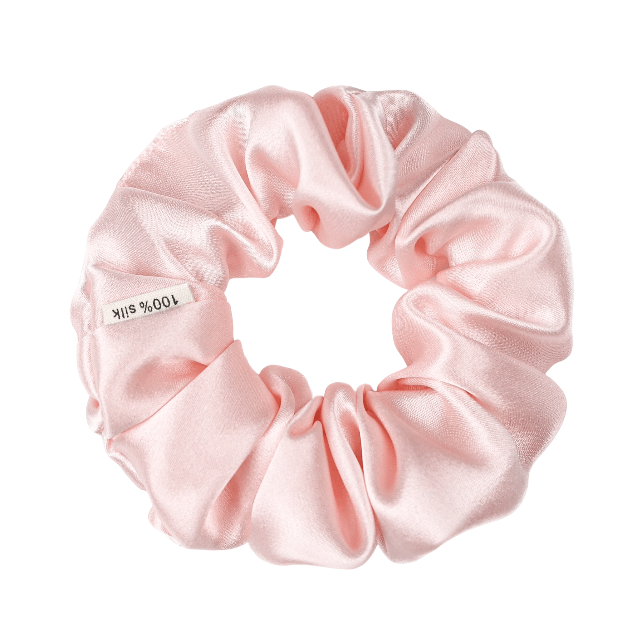 Baby Pink Skinny Scrunchie – 100% Pure Mulberry Silk, Perfect for All Hair Types - NOCHKA

