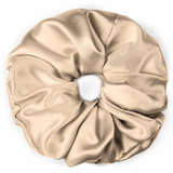 Beige Jumbo Scrunchie – 100% Pure Mulberry Silk, Perfect for All Hair Types - NOCHKA
