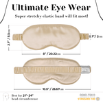Beige Pure Silk Sleep Mask - NOCHKA
