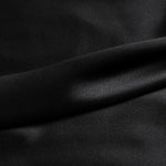Black 100% Pure Mulberry Silk Fabric 19mm 44" Width Pre - Cut Silk Fabric - NOCHKA
