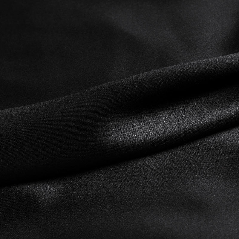 Black 100% Pure Mulberry Silk Fabric 19mm 44" Width Pre - Cut Silk Fabric - NOCHKA
