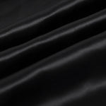 Black 100% Pure Mulberry Silk Fabric 19mm 44" Width Pre - Cut Silk Fabric - NOCHKA
