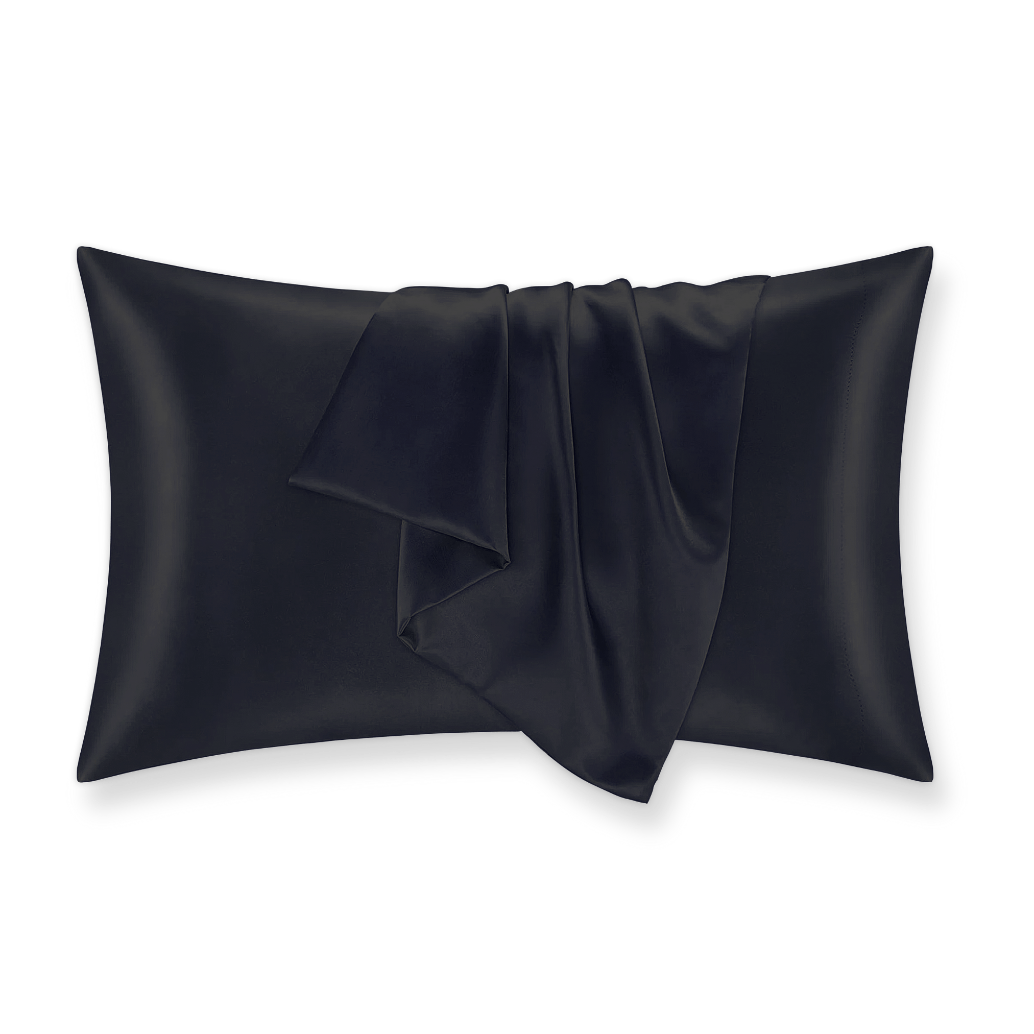 Black 100% Pure Mulberry Silk Pillowcase - Envelope - NOCHKA
