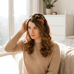 Black Floral Pure Silk Headband - NOCHKA
