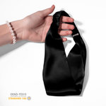 Black Pure Silk Headband - NOCHKA
