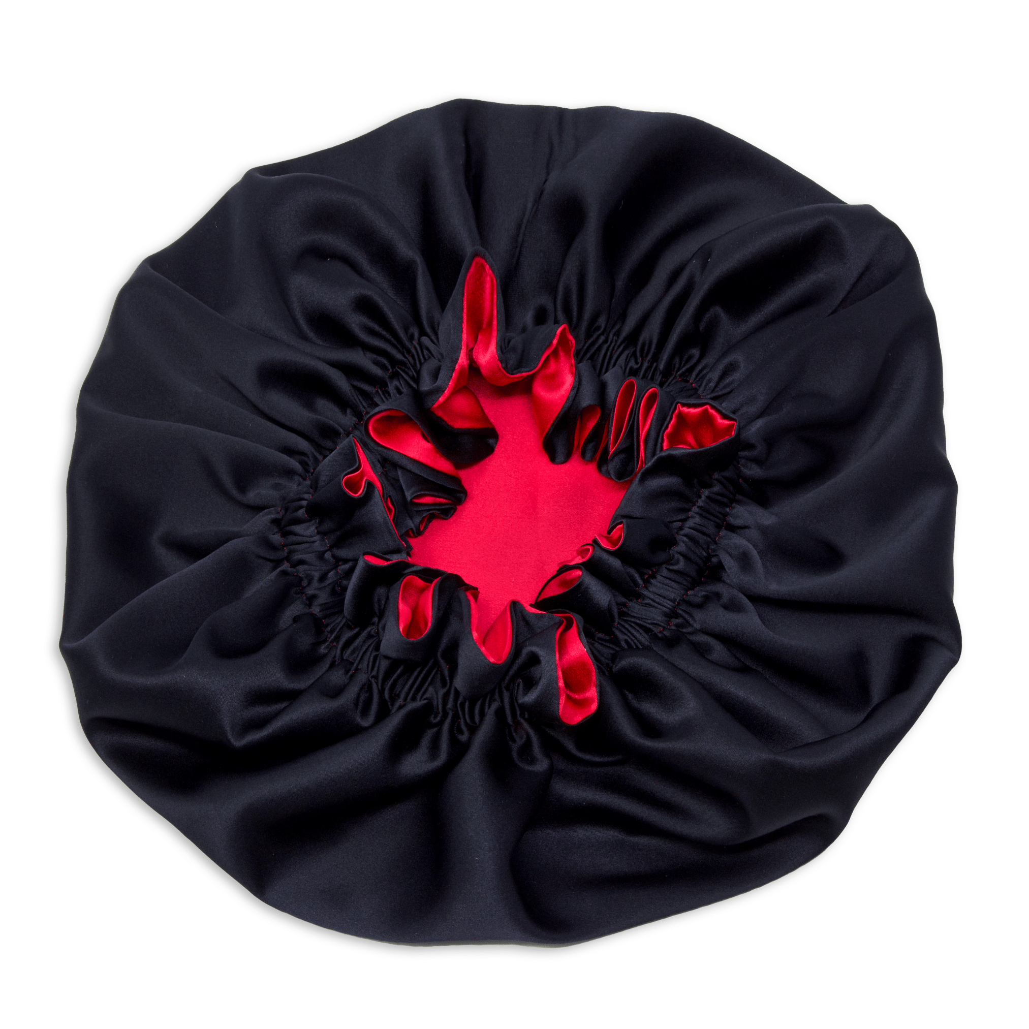 Black & Red Reversible Bonnet - NOCHKA
