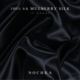 Black Reversible Bonnet with Ties - NOCHKA

