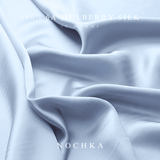 Blue Pure Silk Headband - NOCHKA
