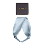 Blue Pure Silk Headband - NOCHKA
