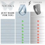 Blue Pure Silk Headband - NOCHKA
