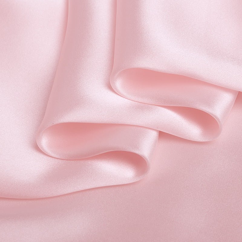 Blush 100% Pure Mulberry Silk Fabric 19mm 44" Width Pre - Cut Silk Fabric - NOCHKA
