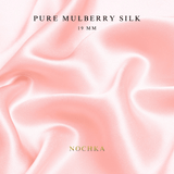Blush 100% Pure Mulberry Silk Fabric 19mm Cut - to - Size Silk Fabric - NOCHKA
