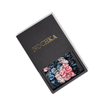 Blush and Blue Tie - dye Ultra - Skinny Silk Scrunchies (Set of 5) - NOCHKA
