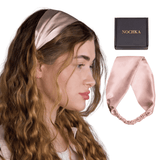 Blush Pure Silk Headband - NOCHKA
