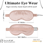 Blush Silk Sleep Mask Set - NOCHKA
