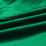 Bottle Green 100% Pure Mulberry Silk Fabric 19mm Cut - to - Size Silk Fabric - NOCHKA
