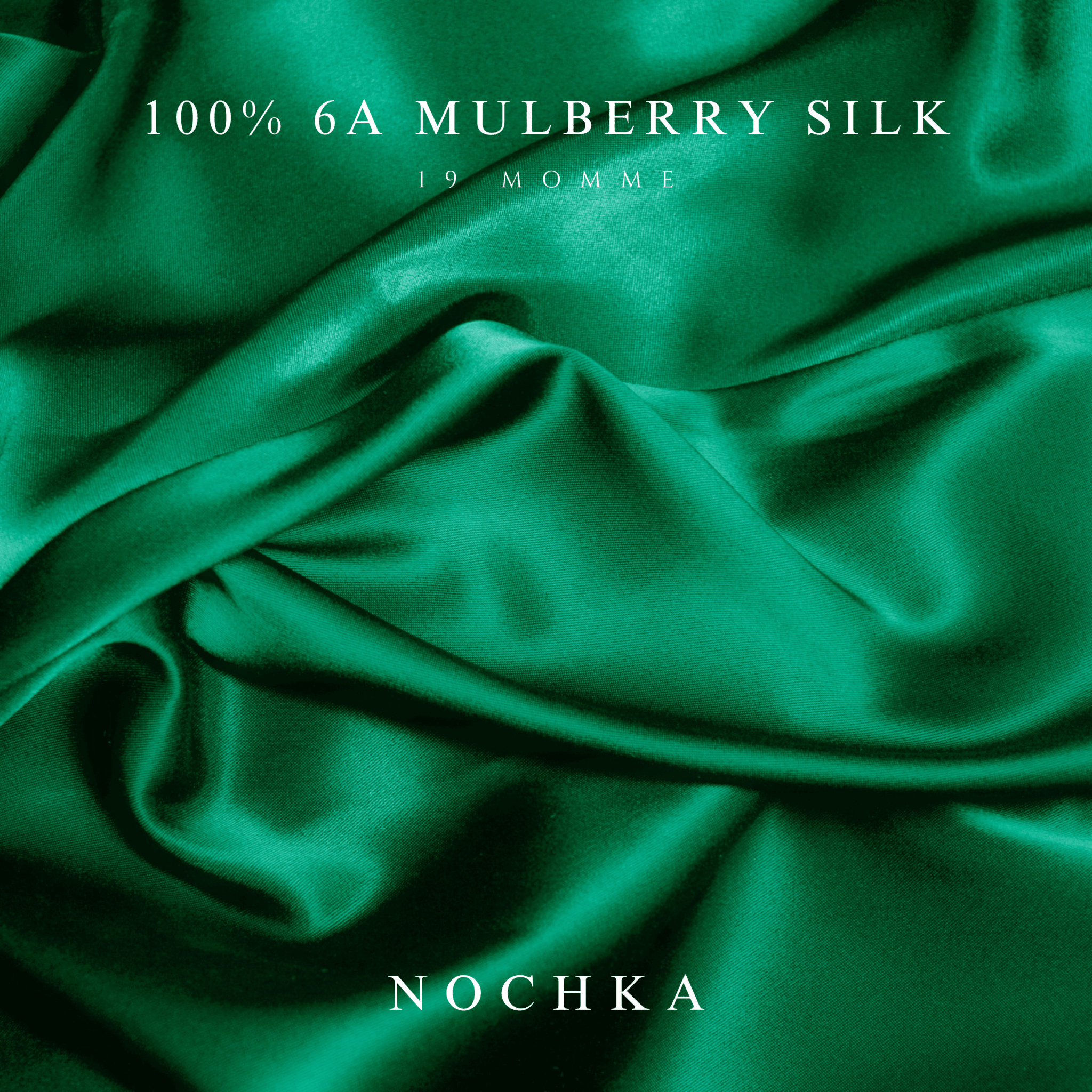 Bottle Green Pure Silk Headband - NOCHKA
