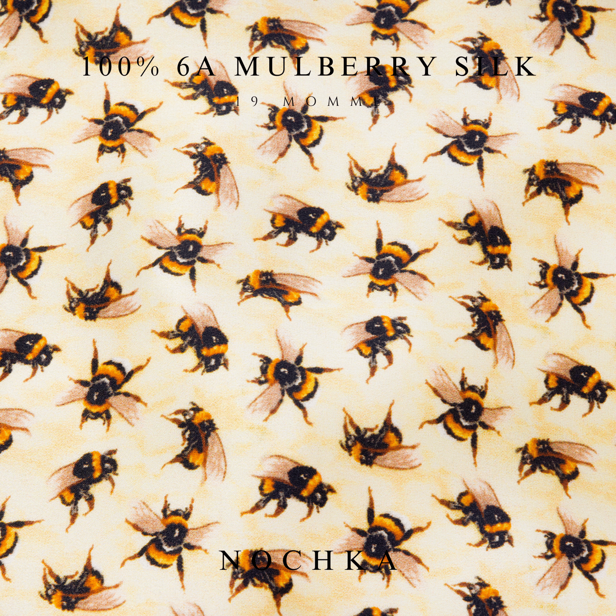 Bumblebee Pure Mulberry Silk Bonnet – Reversible & Durable - NOCHKA
