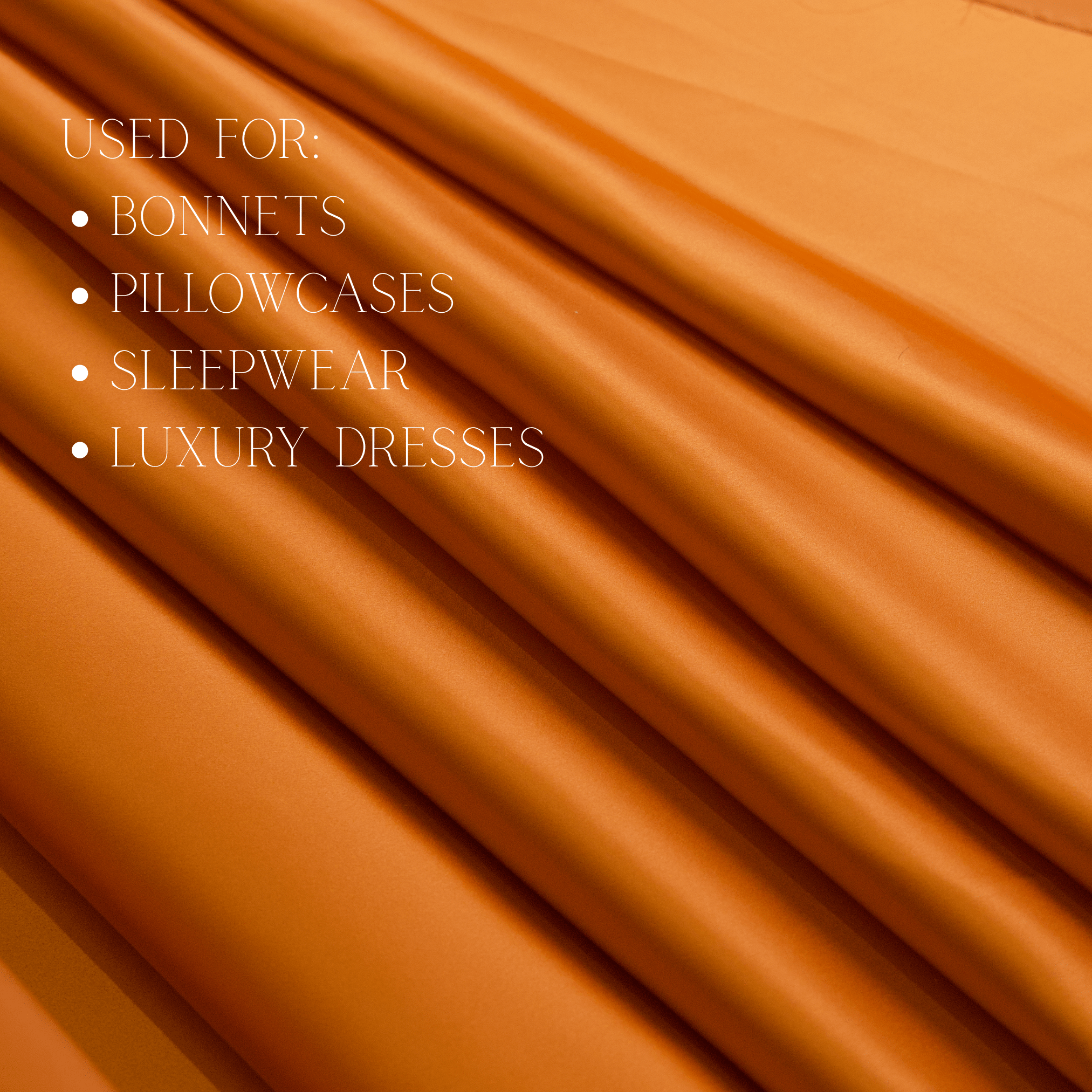 Burnt Orange 100% Pure Mulberry Silk Fabric 19mm Cut - to - Size Silk Fabric - NOCHKA
