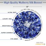 Butterfly Print Pure Mulberry Silk Bonnet – Reversible & Durable - NOCHKA
