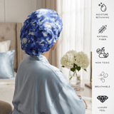 Butterfly Print Pure Mulberry Silk Bonnet – Reversible & Durable - NOCHKA
