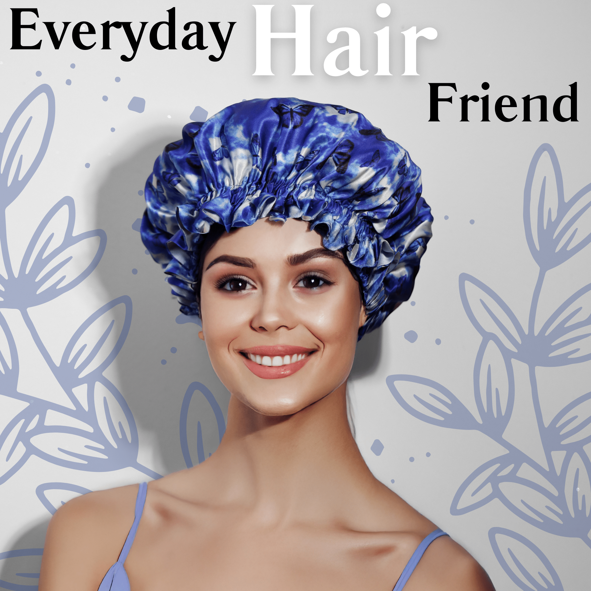 Butterfly Print Pure Mulberry Silk Bonnet – Reversible & Durable - NOCHKA

