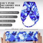 Butterfly Pure Silk Headband - NOCHKA
