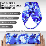 Butterfly Pure Silk Headband - NOCHKA
