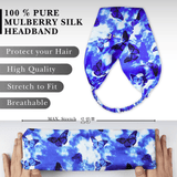 Butterfly Pure Silk Headband - NOCHKA
