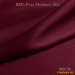 Cabernet 100% Pure Mulberry Silk Fabric 19mm Cut - to - Size Silk Fabric - NOCHKA
