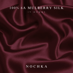 Cabernet & Black Pure Mulberry Silk Bonnet – Reversible & Durable - NOCHKA
