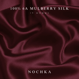 Cabernet & Black Pure Mulberry Silk Bonnet – Reversible & Durable - NOCHKA
