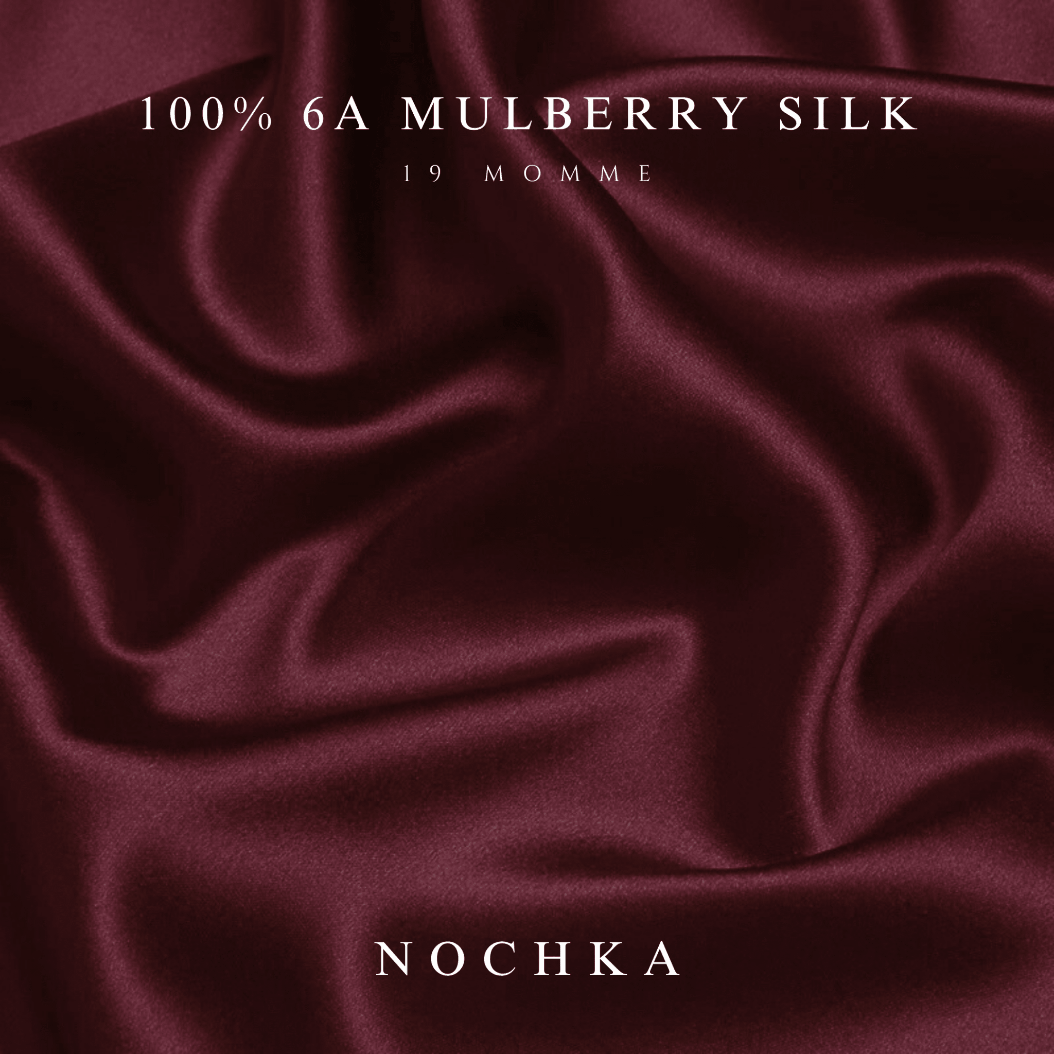 Cabernet & Black Pure Mulberry Silk Bonnet – Reversible & Durable - NOCHKA
