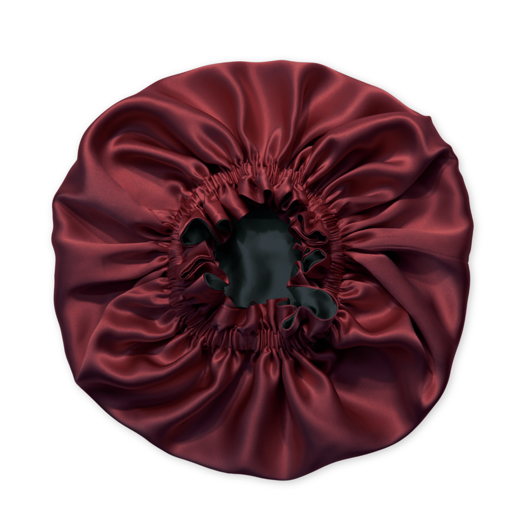 Cabernet & Black Pure Mulberry Silk Bonnet – Reversible & Durable - NOCHKA
