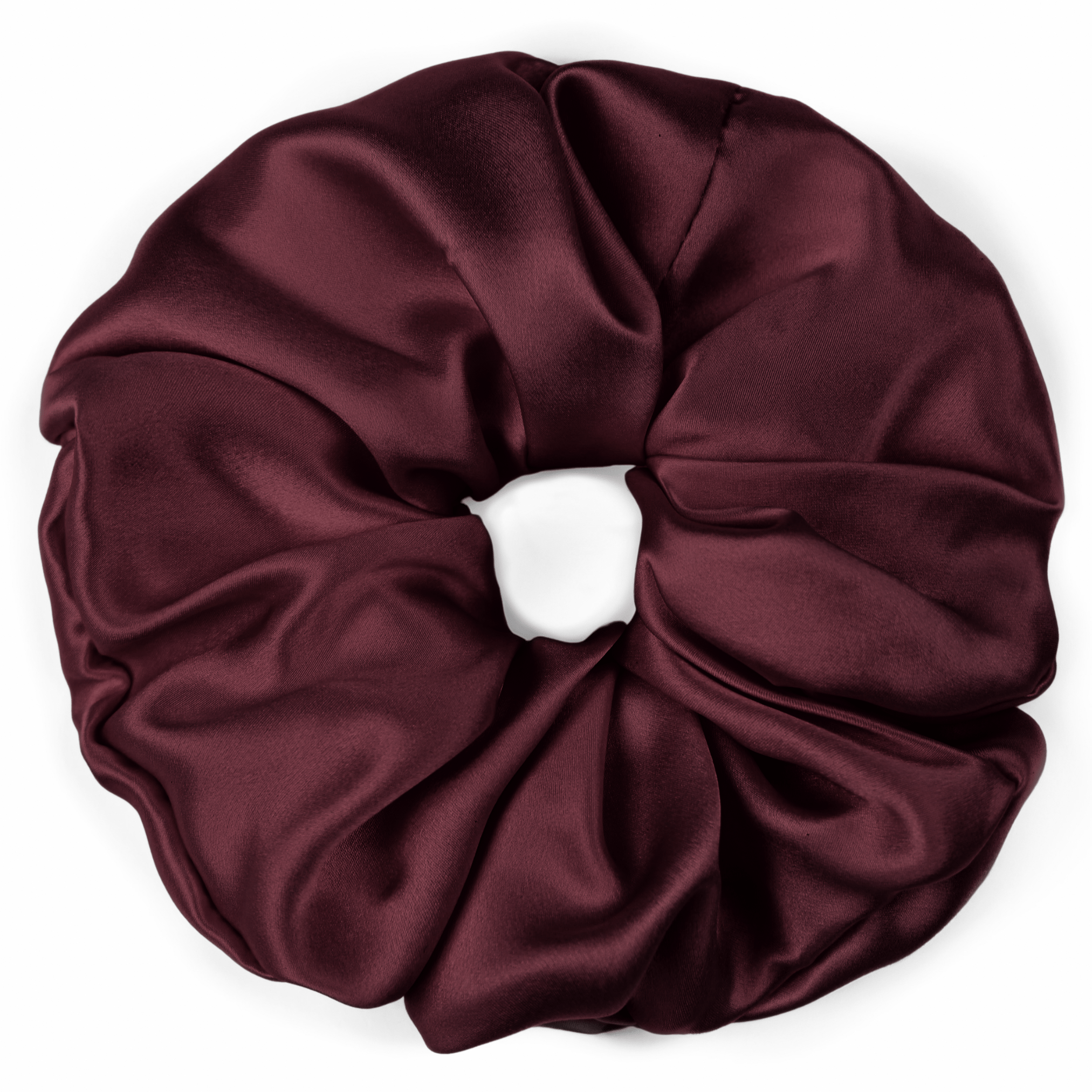 Cabernet Jumbo Scrunchie – 100% Pure Mulberry Silk, Perfect for All Hair Types - NOCHKA
