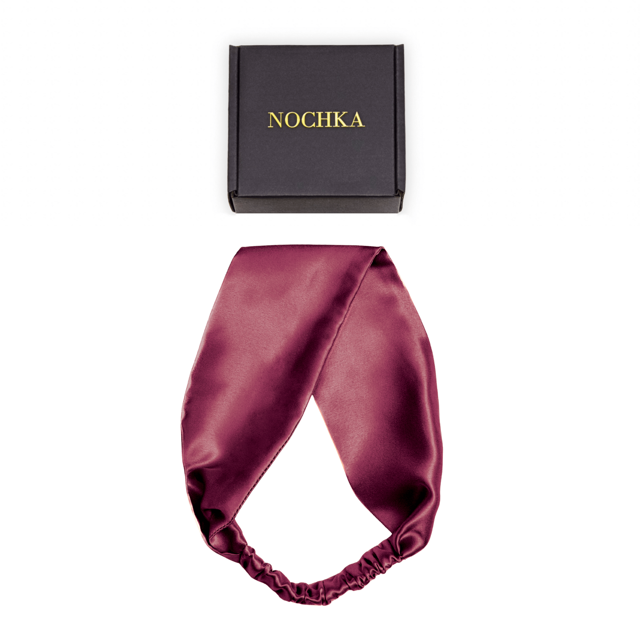 Cabernet Pure Silk Headband - NOCHKA
