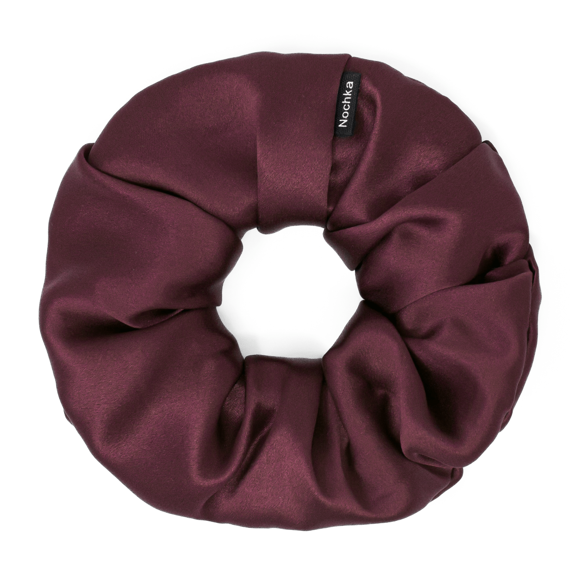 Cabernet Regular Scrunchie – 100% Pure Mulberry Silk, Perfect for All Hair Types - NOCHKA
