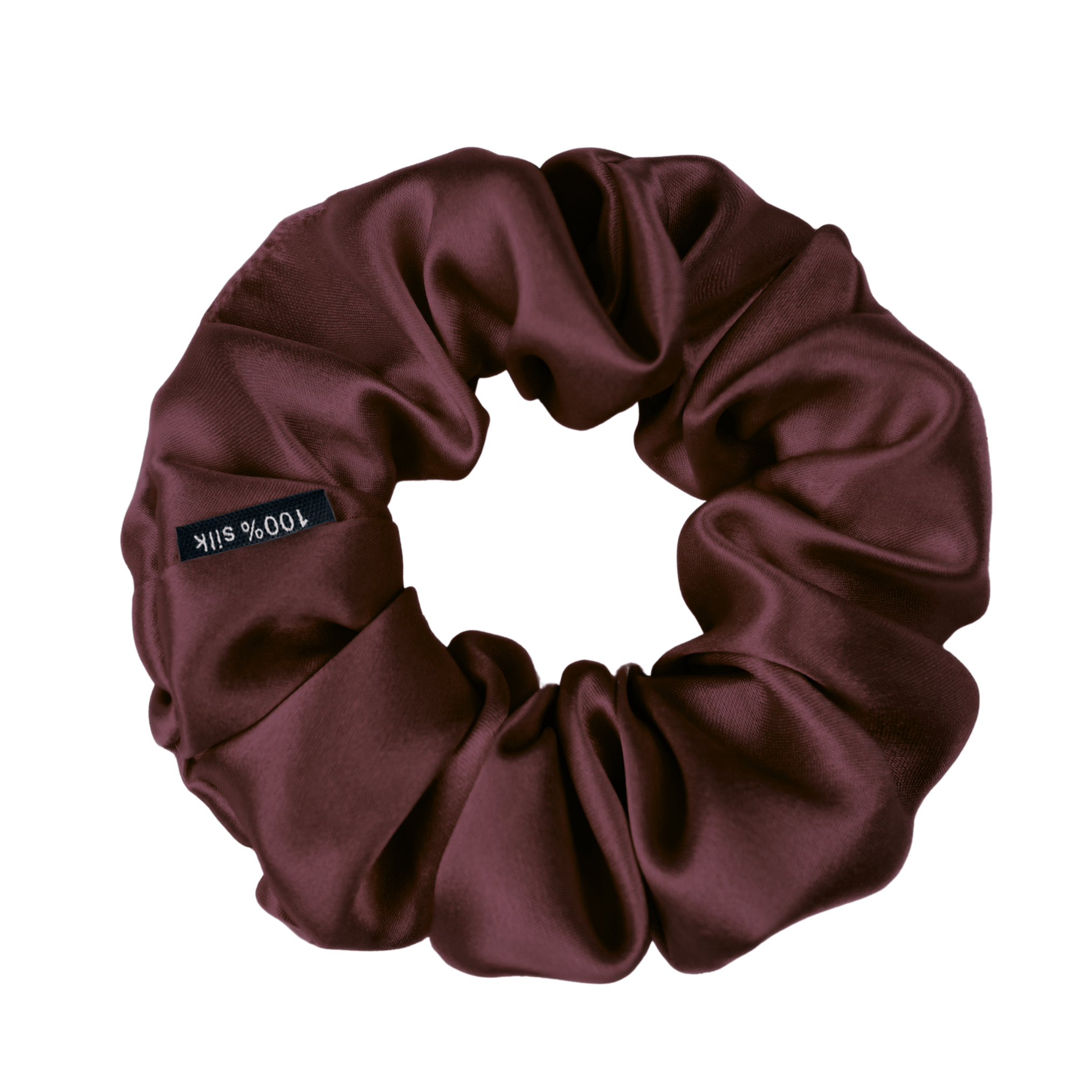 Cabernet Skinny Scrunchie – 100% Pure Mulberry Silk, Perfect for All Hair Types - NOCHKA
