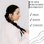 Cabernet Ultra - Skinny Silk Scrunchies (Set of 5) - NOCHKA
