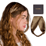 Cappuccino Pure Silk Headband - NOCHKA
