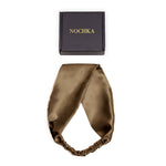 Cappuccino Pure Silk Headband - NOCHKA
