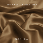 Cappuccino Pure Silk Headband - NOCHKA
