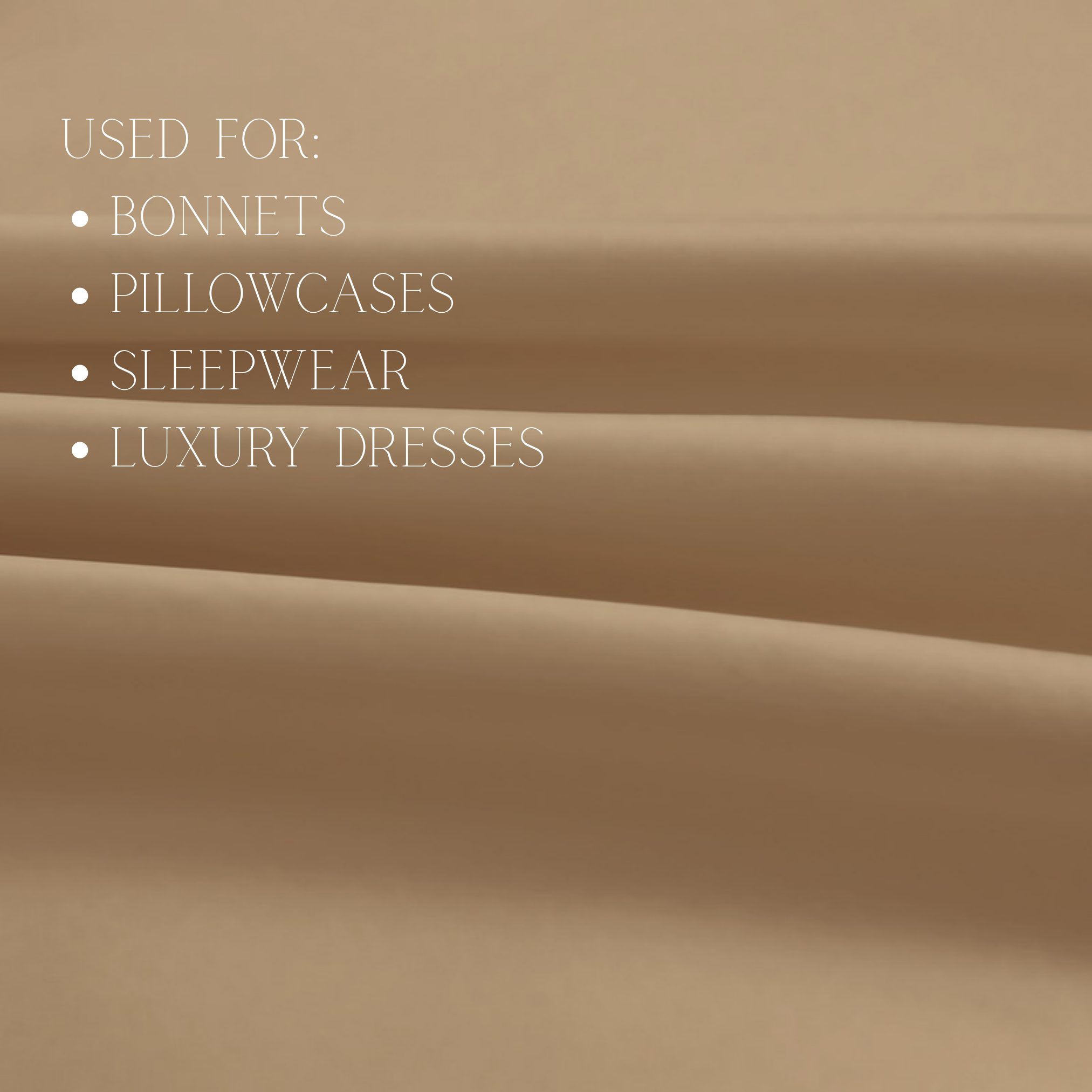 Caramel 100% Pure Mulberry Silk Fabric 19mm Cut - to - Size Silk Fabric - NOCHKA
