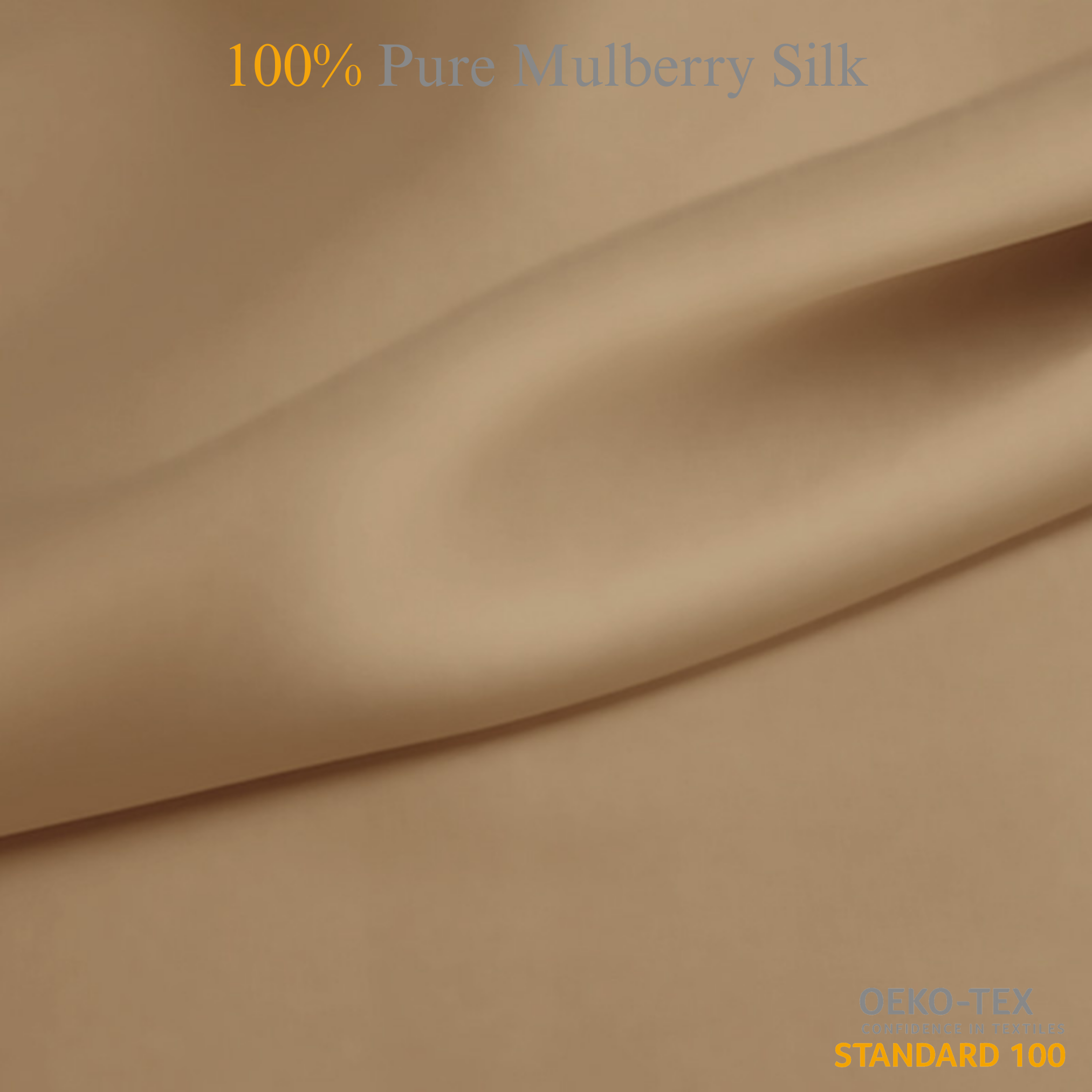 Caramel 100% Pure Mulberry Silk Fabric 19mm Cut - to - Size Silk Fabric - NOCHKA
